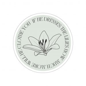 Consider The Lilies Die-Cut Sticker